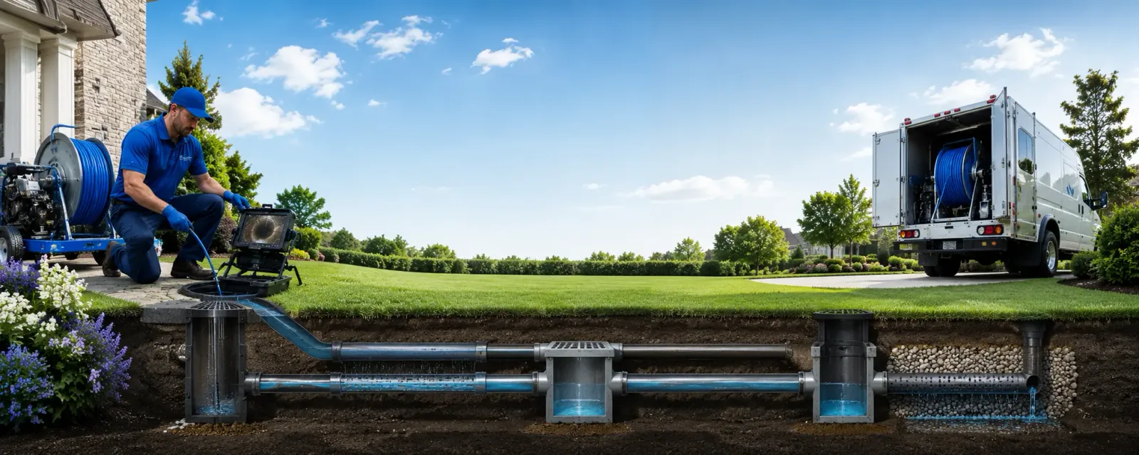 Outdoor drain cleaning information for Eden Mills, VT
